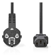 NEDIS strömkabel - Schuko hanvinklad - IEC-320-C13 - 10 m - Svart