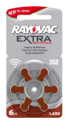 30st Rayovac EXTRA Advanced 312 BRUN 5x6 st