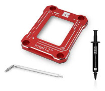 Kompatibel Smart 12:e generationens Cpu böjningsvarm höger spänne Lga1700/1800 ersättning Cnc aluminium Lga17xx-bcf röd