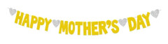Glad Mors Dag Vimpel Banner Guld Fest Dekorationer Mors Dag Dekorationer Banner Hängande