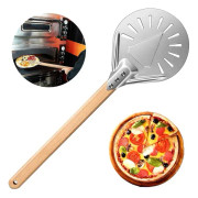 7-tums pizzasvarvspatel Pizzapaddel Pizzaservertårtspatel med trähandtag Pizzastengrill Bakning Paj Cookie Kaka Bakning Tool Kit