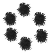 Pompom - Innspiro pompom kit - 99462 - Blanka svarta pompoms 25 mm. 20u.