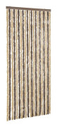 Insektsgardin mörkbrun och beige 56x200 cm chenille