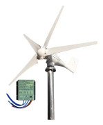 Vindturbin generator, 3000W effektutgång, gratis MPPT-kontrollenhet, 24V, Gratis MPPT-kontroll, 3000W