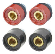 Riverweld - DKZ10-25 - TIG svetskabel panel anslutningsuttag st snabbkoppling Dinse-Style 200Amp 4 st