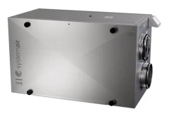 Ventilationssystem Systemair Save VSR500, takmodell med rotorväxlare. 216 m³/h luftflöde vid 95 Pa och SEL 982 J/m³.