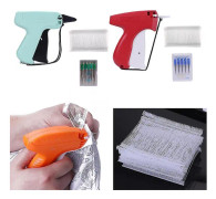Professionell Kläd Märknings Pistol Taggnings Pistol 3\" 1000 Taggar + 5 Nålar Set Pistola Etiquetadora Labeller Maskin (Grön)