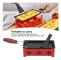 Ost Raclette Sträckbar Non Stick Ost Rotaster Bakplåt, Järnmetall Grillplatta Tillbehör Ostsmältare, Bakplåt, Röd Häll, Spatel