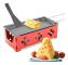 Ost Raclette Sträckbar Non Stick Ost Rotaster Bakplåt, Järnmetall Grillplatta Tillbehör Ostsmältare, Bakplåt, Röd Häll, Spatel