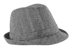 Unisex Urban Trilby-hatt (50 % ull)