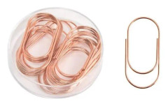 Stora gem 20 st, 50 mm/1,97'' roséguld jumbo gem kontorsmaterial brevpapper