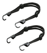 Kraftiga bungee-snören med krokar Platt bungee-cykellås Elastisk cykelrem Justerbar bungee (2st)
