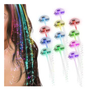 Led Lätt Hår Lysande Fiber Led Hårklämma Party Gift Bar Dans Hårklämma Hårklämma