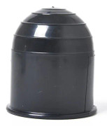 Svart dragkula, universell 50 mm husvagnskoppling kula keps kula, perfekt plast släpvagnskoppling lock för lastbil släpvagn, 1 st