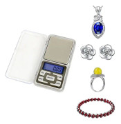 Digital fickvåg, fickvåg, smyckesvåg 0,01 200g Silver V feng