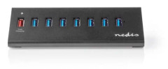 USB-hubb | 8 portar | USB 3.0 | QC3.0 | 5 Gbit/s