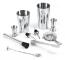 10-Delar Bartender Kit med Shaker & Tillbehör - Barset Cocktail Silver