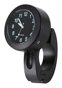 Vattentät Universal Motorcykel Styre Mount Watch Motorcykel Cykel Styre Glow Clock, Silver