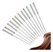 Set med 12 rostfria dessertgafflar - Perfekt för ost, kött, choklad, dessert
