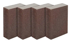 Set med 4 slipsponser/block för våta och torra ytor