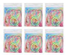 6 st fingersträngleksak nylon regnbågsfärg hållbar finger