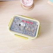 Sanrios Lunchbox Kitty Kuromi Melody Cinnamoroll Kawai Rostfritt stål Dubbellager Anti-skållning Portabel isolering Lunchbox Snoopy-7