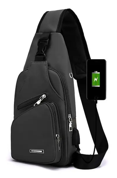 Vattentät en-axel Messenger Bag-sling Ryggsäck Vandringsryggsäck