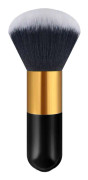 Multifunktionell rouge och pulverborste - 1 stycke, nylon , plasthandtag, svart