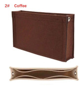 Filt-inläggsväska Handväska Liner KAFFE 2# 2# Coffee 2#-2#