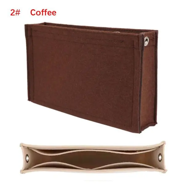 Filt-inläggsväska Handväska Liner KAFFE 2# 2# Coffee 2#-2#