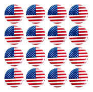 Patriotiska knappnålar, paket med 12, festfavoriter, patriotiska tillbehör, flaggslagsnålar för barn och vuxna, 58 mm