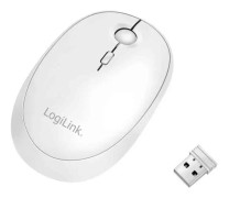 Logilink - mus - optisk - trådlös - 2,4 GHz, Bluetooth 4.0 - trådlös mottagare (USB) - vit (ID0205)