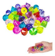 Flerfärgad akryl Pirate Treasure Gems för heminredning - 1 kg