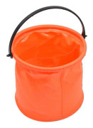 Vikbar konstpennahållare - 1 enhet, storlek: 14x13cm, Material: PVC, Orange
