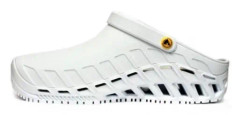 Scholl Evo TPR Clog - Vit - Uttagbar innersula - Stötdämpning - Anatomisk design