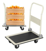 SPRINGOS Fällbar plattformsvagn - Last 150 kg - Plasthjul