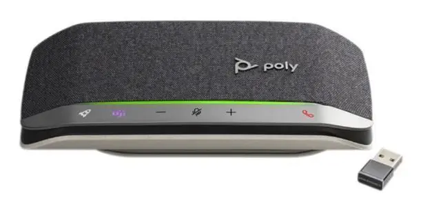 Poly Sync 20+ - Smart handsfree högtalartelefon - Bluetooth - trådlös, trådbunden - USB-C - svart, silver