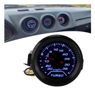 SALALIS 12V Turbo Boost Tryckmätare 52Mm-2In 35Psi Digital Display Blå Röd Led Modifiering Universal