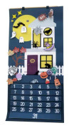 Nedräkning till Halloween Adventskalender, Halloween Nedräkningskalender Spökhuskalender Vägghängande dekorationer med avtagbar