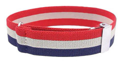 Manschettknappar halkfria armband bartender elastiska manschettknappar 1 par (röd, vit och blå)