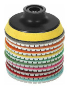 Diamant våt polerskiva slipskiva, 3", 10 st