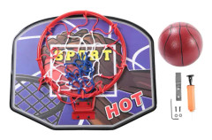 Inomhus barn mini basketsystem Backboard Hoop Kit Dörr Väggmonterad set för barn (blå)
