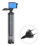Fisktankfilter System Vattenpump Akvarium Bajs Sugseparator Avlägsnare Rengöring Toalett EU L