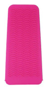 2-pack värmebeständiga silikonunderlägg för locktänger, plattång och permanentverktygspåse - 1-pack, rosa