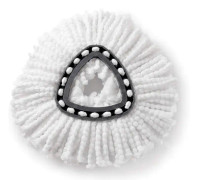 Ersättningsmopphuvud, mikrofiber snurrmopprefill för enkel rengöring av mopphuvudbyte (3 st)