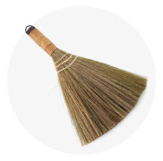 Traditionell hushållsdammsugare, gräs, bambu, rotting och miscanthus vävd utan statisk elektricitet
