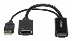 StarTech.com HDMI till DisplayPort-omvandlare - 4K - Videoomvandlare - HDMI till DisplayPort - Svart (HD2DP)