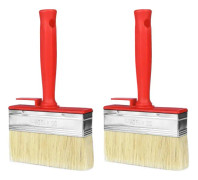 Set med 2 st stängselborstar, platta DIY-borstar, (30 x 120 mm)