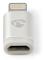 Lightning Adapter | Apple Lightning, 8-stifts | USB Micro-B Hona | Guldplaterad | Rund | Aluminium