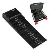 Sup Blocks Höjdmätare Set med Utsökt High-End Förpackningslåda, 15PCS Såg Höjdmätare Setup Bars med Lasergraverad Storleksmärkning för Router och